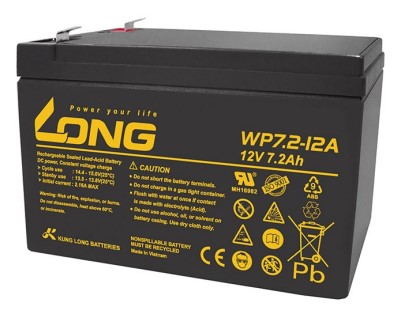 Акумуляторна батарея Long 12V, 7.2 Ah, WP7.2-12A